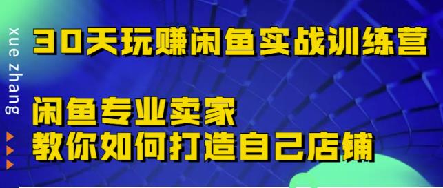 30天玩赚闲鱼实战训练营，闲鱼专业卖家教你如何打造自己店铺￼-CAA8.COM网创项目网