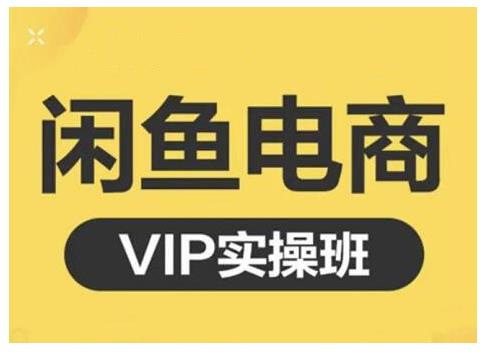 鱼客·闲鱼电商零基础入门到进阶VIP实战课程，帮助你掌握闲鱼电商所需的各项技能-CAA8.COM网创项目网