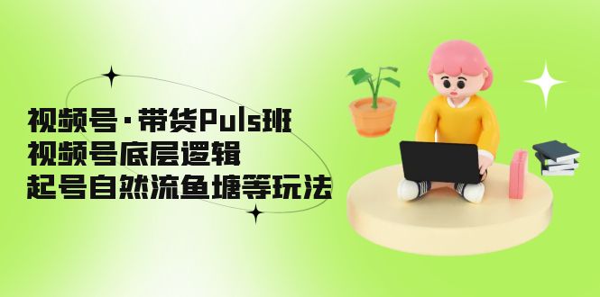 视频号·带货Puls班，视频号底层逻辑，起号自然流鱼塘等玩法-CAA8.COM网创项目网