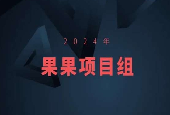 2024年果果项目组项目合集-果果最新项目-CAA8.COM网创项目网