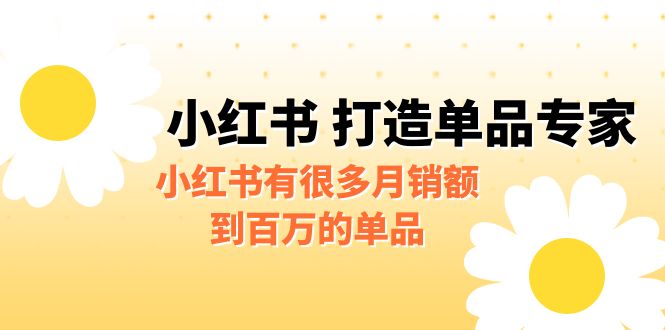 某公众号付费文章《小红书 打造单品专家》小红书有很多月销额到百万的单品-CAA8.COM网创项目网