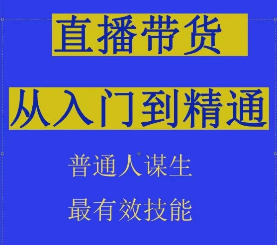 2024抖音直播带货直播间拆解抖运营从入门到精通，普通人谋生最有效技能-CAA8.COM网创项目网