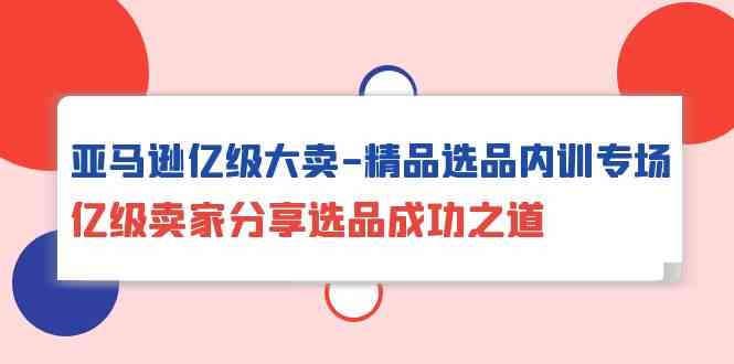 （10034期）亚马逊亿级大卖-精品选品内训专场，亿级卖家分享选品成功之道-CAA8.COM网创项目网